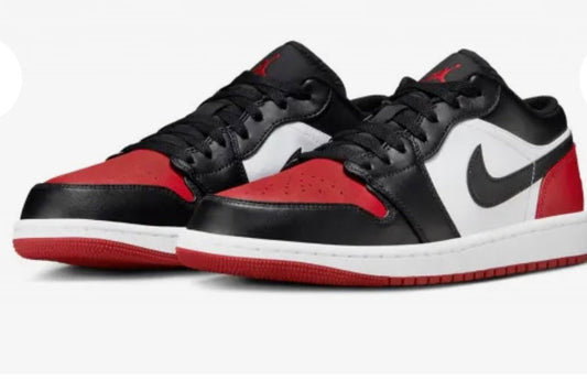 Air Jordan 1 Low Bred toe 2.0